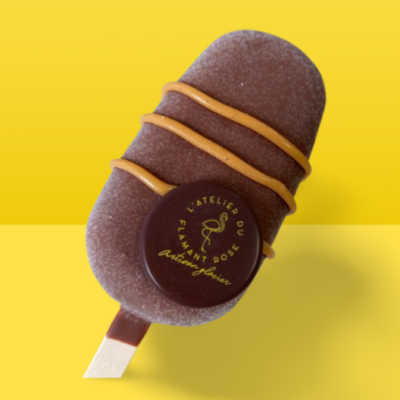 Crème glacée vanille / caramel au beurre salé